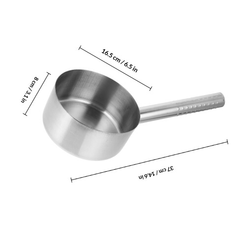 1Stk Nützliche Kelle Silber Stabiler Küchenlöffel 1