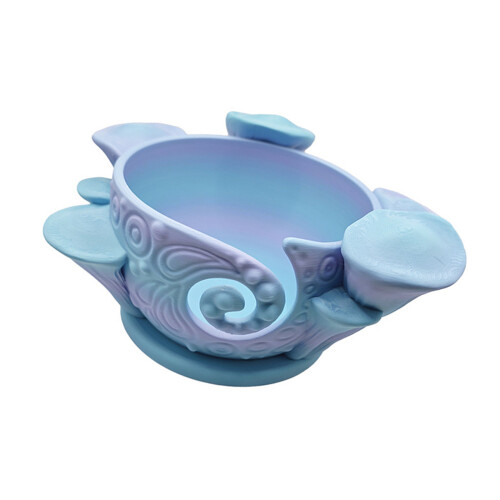 3D Printed Yarn Holder Bowl Plastic Yarn Thread Dispenser-Blue