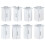 8Pcs Professional Silicone Candle Molds Geometric Cylinder 6