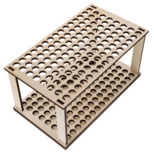 Wooden Paint Brush Holder for Artists, Elegant Desk Organizer with Quick Access Compartments