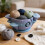 3D Printed Yarn Holder Bowl Plastic Yarn Thread Dispenser-Blue 5