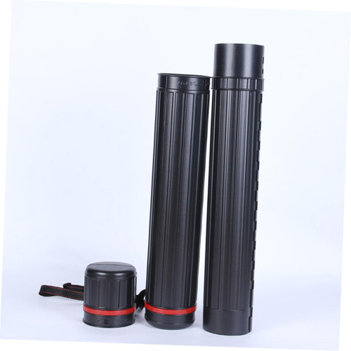 3pcs Telescopic Adjustable Poster Tube Set Black Document Storage for Art Prints Crease 2