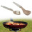 (Spoon) Outdoor Tableware Foldable Portable Camping Cutlery For Barbecue Kitchen Bbq Spoon 4