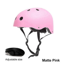 (pink L 1pc) Professional Skating Helmet For Man Women Snowboard Snowmobile Ski Bicycle Helmets Plastic Sponge Wrist