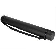 Adjustable Telescopic Poster Tube with Thickened AntiCrush Design, Black Blueprint Storage Case