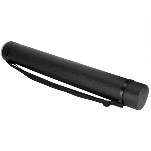Adjustable Telescopic Poster Tube with Thickened AntiCrush Design, Black Blueprint Storage Case