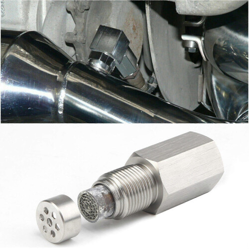 M18X1.5 O2 Oxygen Sensor Adapter with Filter Elements for Decat Hydrogen O2 Extender Spacer CEL Fix 1