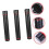 3pcs Expandable Poster Tube Set with Secure Locking Cap Telescoping Art Storage Black 3