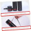 3pcs Expandable Poster Tube Set with Secure Locking Cap Telescoping Art Storage Black 4