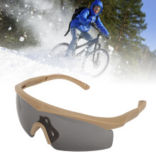 Khaki Military Goggles PC UV Protective 137g