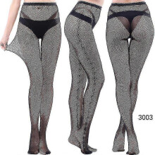 (style 3) 3 Pairs Lace Patterned Tights Fishnet Floral Stockings Small Hole Pattern Leggings Tights Net Pantyhose - Pengj