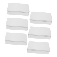 6pcs Metal Bead Storage Boxes with Lids, Small Craft Organizer for Jewelry Making and Home Use