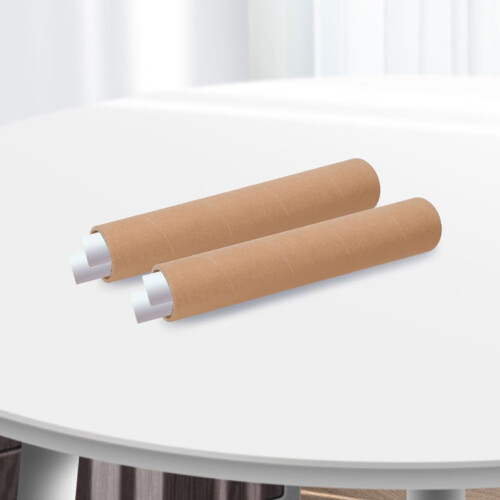 2 Pack Heavy Duty Mailing Tubes 2x15 Inch with Secure End Caps for Posters Artwork  Storage 2