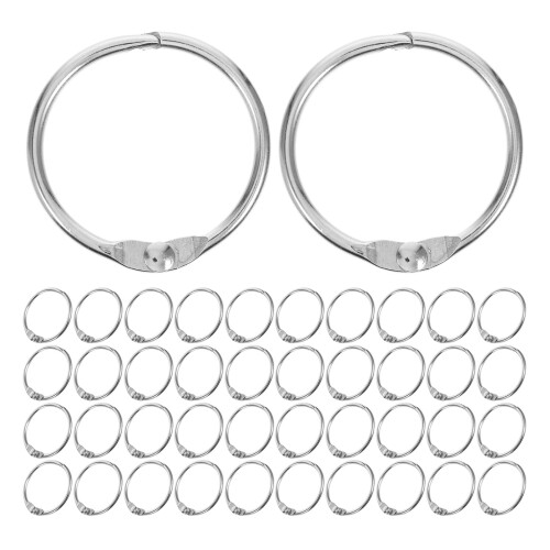 100Stk Kleine Metallringe Flexibler Binder Für Büro Und Schule