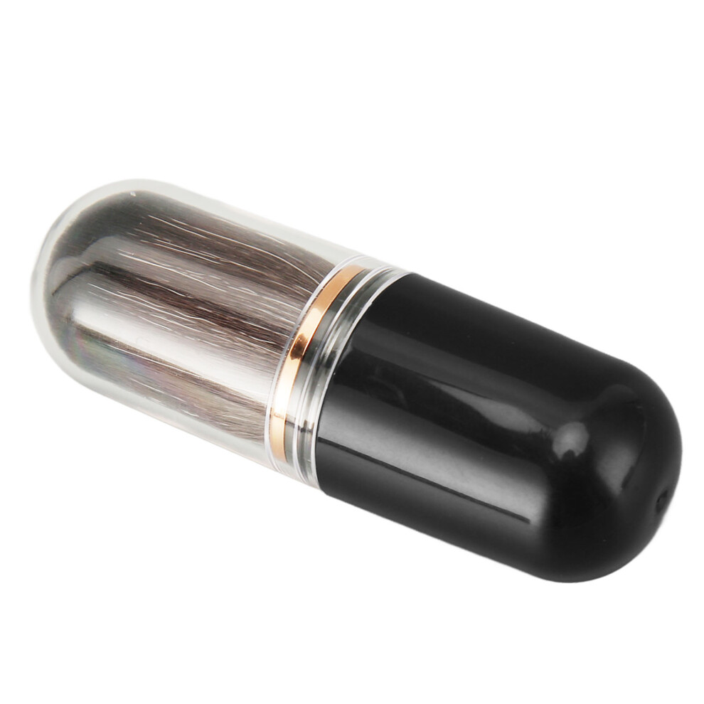 Black Retractable Brush - Dense Bristle, Small,