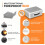 Fireproof Document Box with Combination Lock, Water Resistant Hard Shell Safe for Important Documents Laptop (Silver Gray) 4