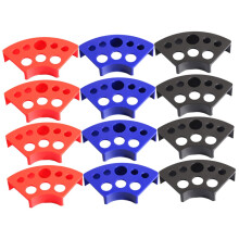 12 Cup Tattoo Ink Holder Fan Shaped Pigment Cup Rack Stable SpillResistant Design for Makeup