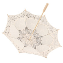 Lace Parasol Small Bridal Lace Umbrella with Elegant Lace Canopy for Vintage Wedding Photography