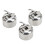 3Pcs Durable Steel Sewing Machine Bobbin Case Set, Easy Installation Replacement for Front Bobbin System 1