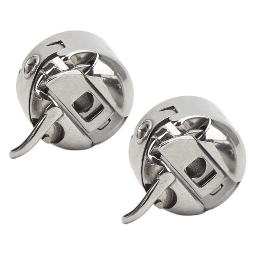 3Pcs Durable Steel Sewing Machine Bobbin Case Set, Easy Installation Replacement for Front Bobbin System 1