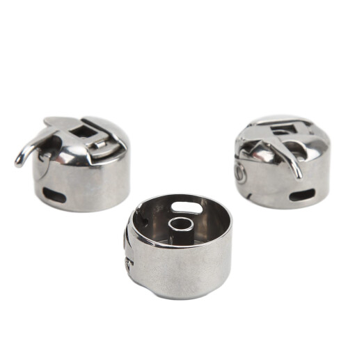 3Pcs Durable Steel Sewing Machine Bobbin Case Set, Easy Installation Replacement for Front Bobbin System 2
