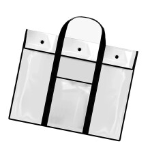 Waterproof Art Portfolio Bag Black, Large Artist Portfolio Case for Artwork with Durable Storage