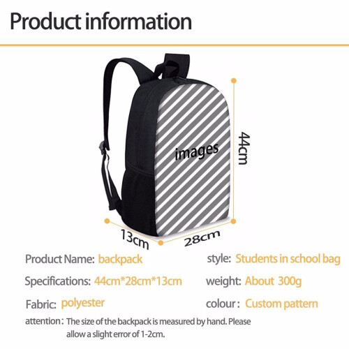 Boys 3 Piece School Backpack Set with Pencil Case, Durable Nylon, Hide and Seek Pattern, Lightweight Design 1