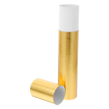 Expandable Art Tube with Protective Bottom Base, Gold Finish Poster Storage Tube for Drawings and Artwork