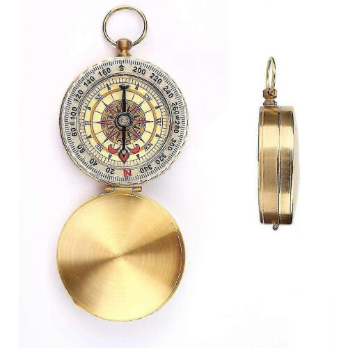 Waterproof Compass Flip-open with Luminous Numbers for Camping Hiking - PR 1