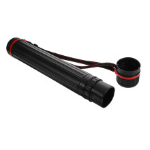 Extendable Poster Tube Black Extra Small Durable Art Storage Tube for Drawings and Travel