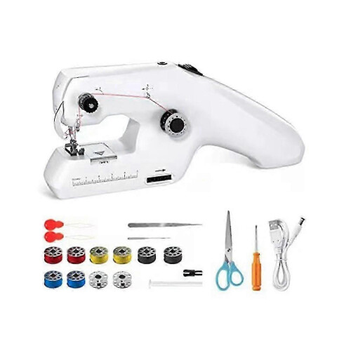 Automatic Handheld Sewing Machine, Mini Portable Sewing Machine Cordless Sewing Machine for Adult D