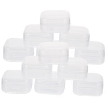 Small Storage Containers with Lids 40pcs Clear Plastic Organizer Boxes for Jewelry Beads and Travel