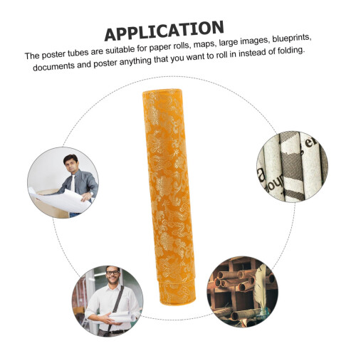 Adjustable Telescopic Poster Storage Tube for Artwork Mailing, ImpactResistant Secure Caps 2