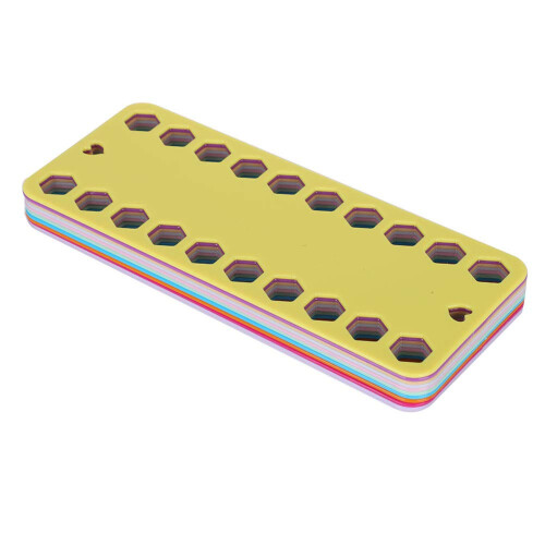 Embroidery Thread Organizer 20 Hole Plastic Board for Cross Stitch Floss Storage Tangle Reusable Design 20Pcs 1
