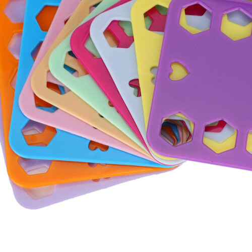 Embroidery Thread Organizer 20 Hole Plastic Board for Cross Stitch Floss Storage Tangle Reusable Design 20Pcs 2