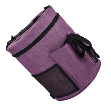 Yarn Storage Bag for Crocheting and Knitting, Durable Oxford Crochet Organizer Tote with MultiCompartments