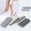 4PCS Foam Glass Foot Pumice Stone, Grey White 1
