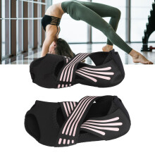 1 Pair Toeless Yoga Socks Anti Slip Soft Sole