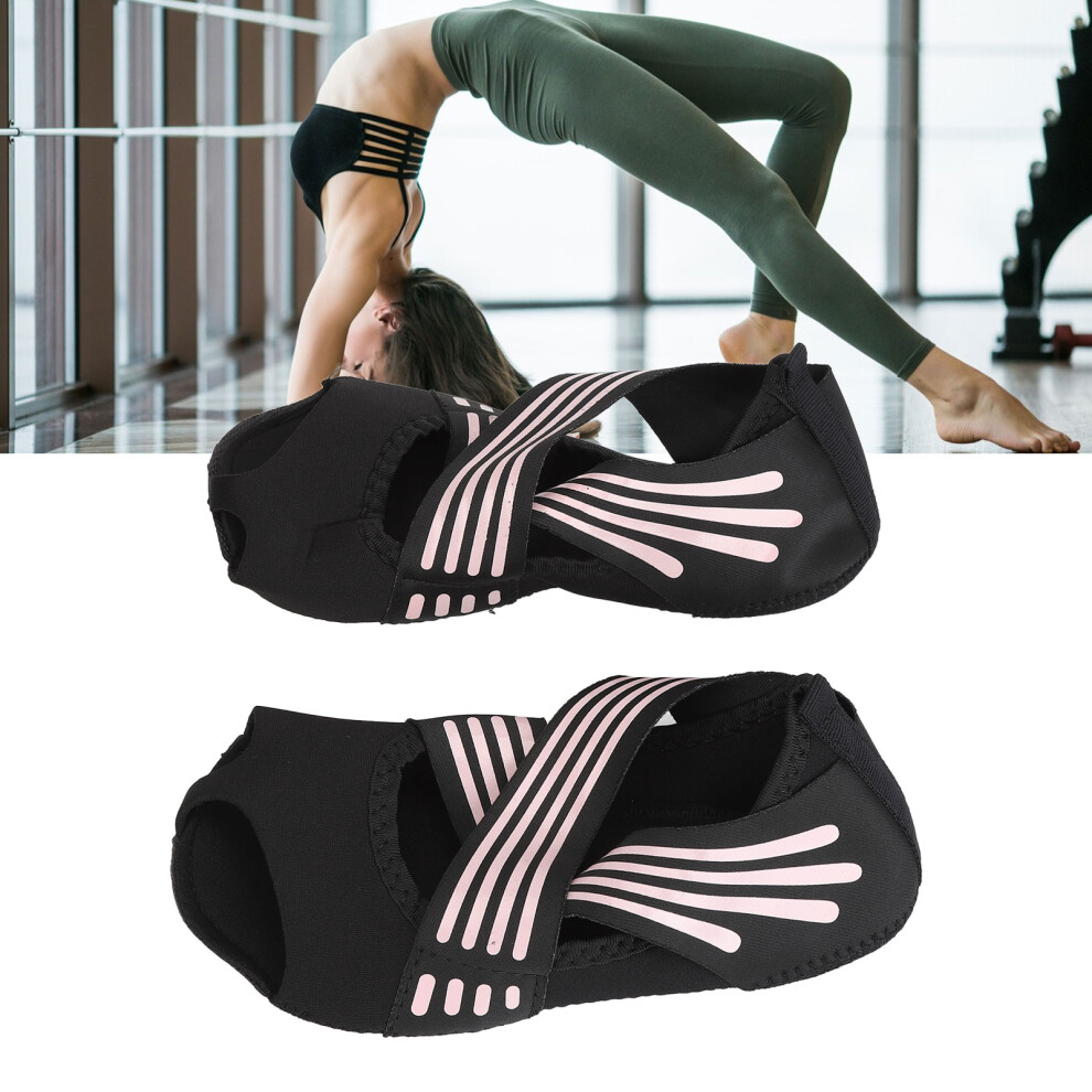 Toeless Yoga Socks Anti Slip Sole One Size 1 Pair