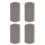 4PCS Foam Glass Foot Pumice Stone, Grey White 12