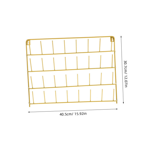 Wall Mounted Thread Rack Organizer 32 Spool Metal Holder for Sewing Room Durable Space Saver 1