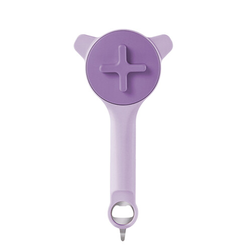 Adjustable ABS Plastic Can Opener With Stainless Steel-Purple