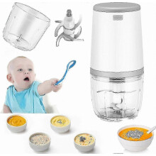 Compact Baby Food Blender, 300ml Mini Processor with Usb Charging, Portable Electric Chopper for Purees And Small Servings