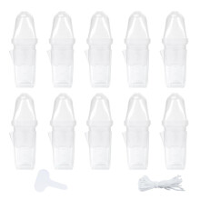 10 stuks doorzichtige plantenstartcellen, wortelgroeimonitoring,