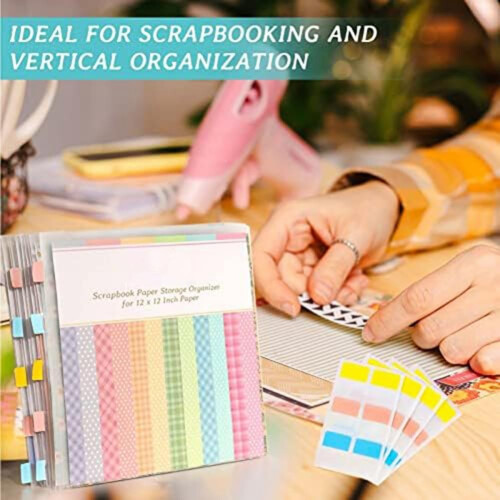 Sticky Index Tabs and Plastic File Bags Set for Quick Page Navigation and Versatile Document Organization 1