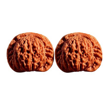 1Pair Natural Wooden Peanut-Original leather four buildings