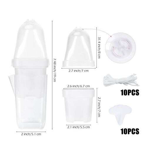 10pack Multipurpose Hydroponic Nursery Pot Elevated Seedling 2