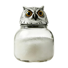 Creative Kitchen Decors Glass Spice Jars Set For-owl single
