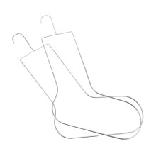 2pcs Metal Sock Blockers for Knitting and Drying, Sturdy Steel Sock Hangers with Precise Size Fit
