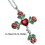 Collier pendentif crucifix gothique en argent antique avec 3